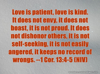 1 Corinthians 13:4