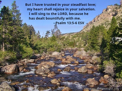 Psalm 13:5-6