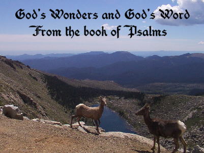 God's Wonders from the Book of Psalms